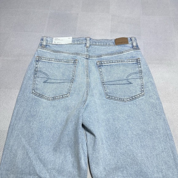 NEW‎ American Eagle Jeans Womens Size 6 28W Super High Rise Baggy Straight NWT - Picture 10 of 16
